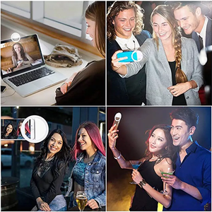 <span class=keywords><strong>Anneau</strong></span> <span class=keywords><strong>lumineux</strong></span> <span class=keywords><strong>LED</strong></span> universel à clipser <span class=keywords><strong>pour</strong></span> téléphone, 3 niveaux de luminosité réglables, rechargeable, portable, <span class=keywords><strong>pour</strong></span> <span class=keywords><strong>selfie</strong></span>, diffusion en direct et maquillage - Product Image 6