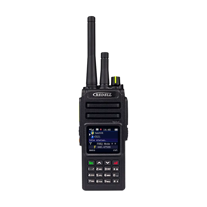 4G walkie talkie 500 km de rede do cartão sim gsm telefone código ANI função repetidor de longo alcance poderoso profissional walkie