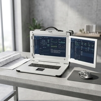 Portátil Industrial Resistente de 17.3 Pulgadas con Pantalla Dual/Triple, Intel Core I9, 500 Nit, Amplio Rango de Temperatura para Exteriores y Entornos Hostiles