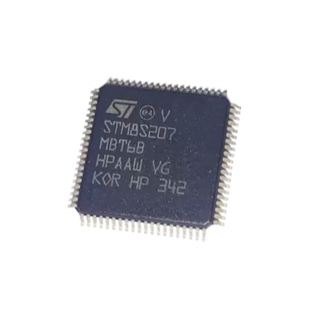 New Original Microcontroller Integrated Circuits 8-bit MCU STM8S207MBT6B LQFP80 128KB 24MHz Industrial IC