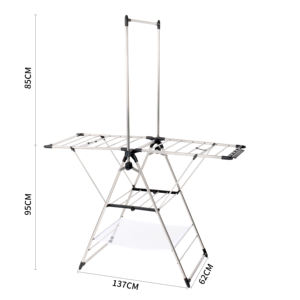 Wireking – support de séchage pliable pour linge et linge, support de séchage pour vêtements bb, 14m - Product Image 4