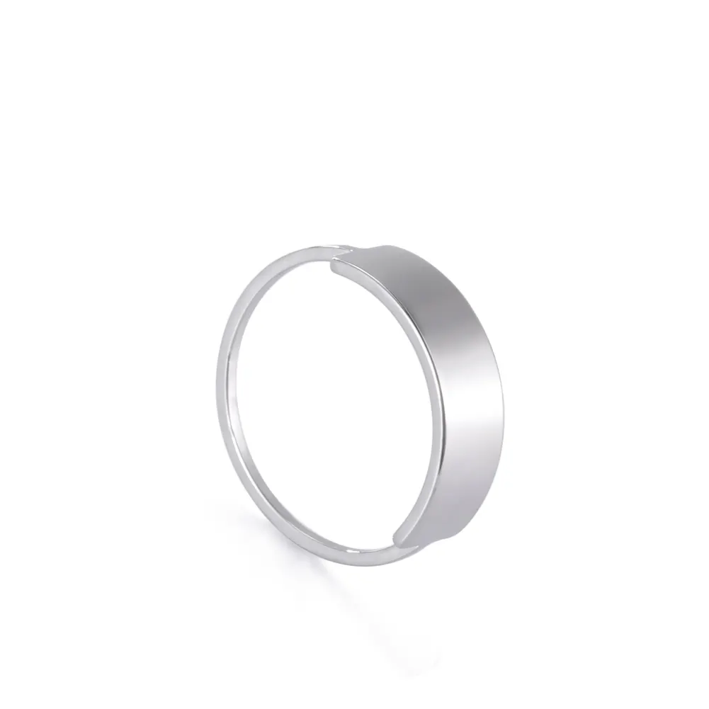 Женское кольцо из нержавеющей стали, простое полированное широкое квадратное кольцо серебристого цвета с геометрическим рисунком, 2021