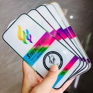 Miếng dán cường lực kính cường độ cao 45KG, chống tĩnh điện ESD, bảo vệ màn hình cho iPhone 16 Pro Max 15 14, nhiều màu sắc - Product Image 2