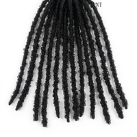 Dreadlock a spirale ricci a bassa temperatura da 22'' in fibra, pre-annodati, per trecce all'uncinetto, per donne nere - Vendita calda