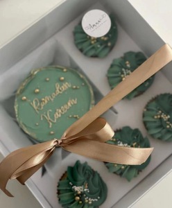 Caja Desechable de Papel para Pasteles y Magdalenas, <span class=keywords><strong>2</strong></span>/5/6/8/9 Agujeros, Cajas de Embalaje de Pasteles Bento con Ventana, Embalaje de Pasteles de Lujo - Product Image 3