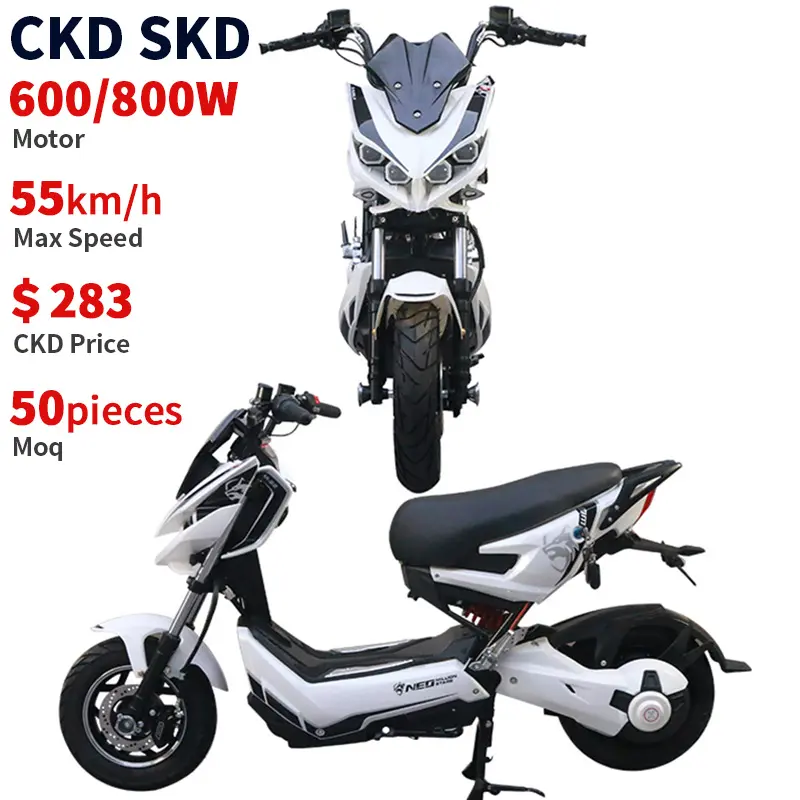 China ciclomotor elétrico de duas rodas scooter elétrico 600w 800w empresa de motocicletas elétricas