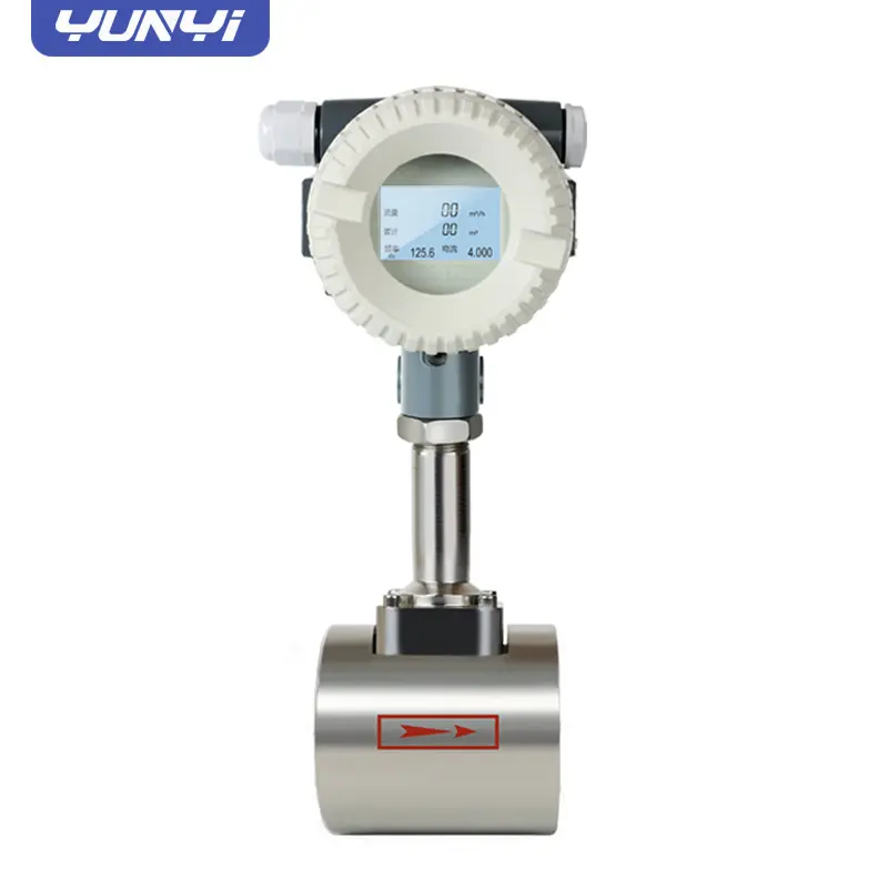 Yunyi factory high precision 4-20mA steam air smart 4-20ma output digital vortex flow meter