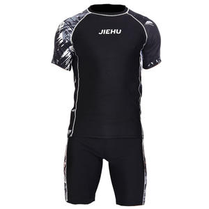 Traje de Baño para Hombre Jiehu, Secado Rápido, Elástico en Cuatro Direcciones, Estampado, Anti-Transparencias, para Adultos - Product Image 4