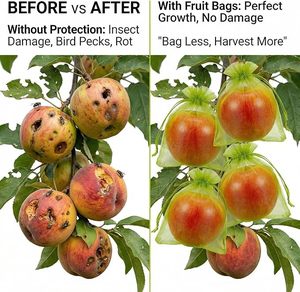 Multi-Size Fruit Protection Bags, 100PCS Organza Garden Mesh Bags, Reusable Fiber Fruit Tree Bags for Orchard & Balcony - Product Image 5