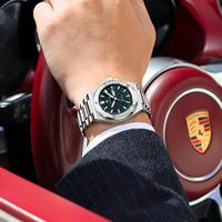 Poedagar 696 – Montre-bracelet de luxe originale en acier inoxydable pour homme, lumineuse, étanche, avec date – Vente en gros usine