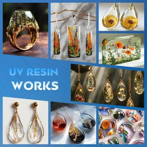 Résine UV améliorée, type dur, transparente comme du cristal, résine époxy UV à durcissement ultraviolet pour la fabrication de bijoux artisanaux - Product Image 4