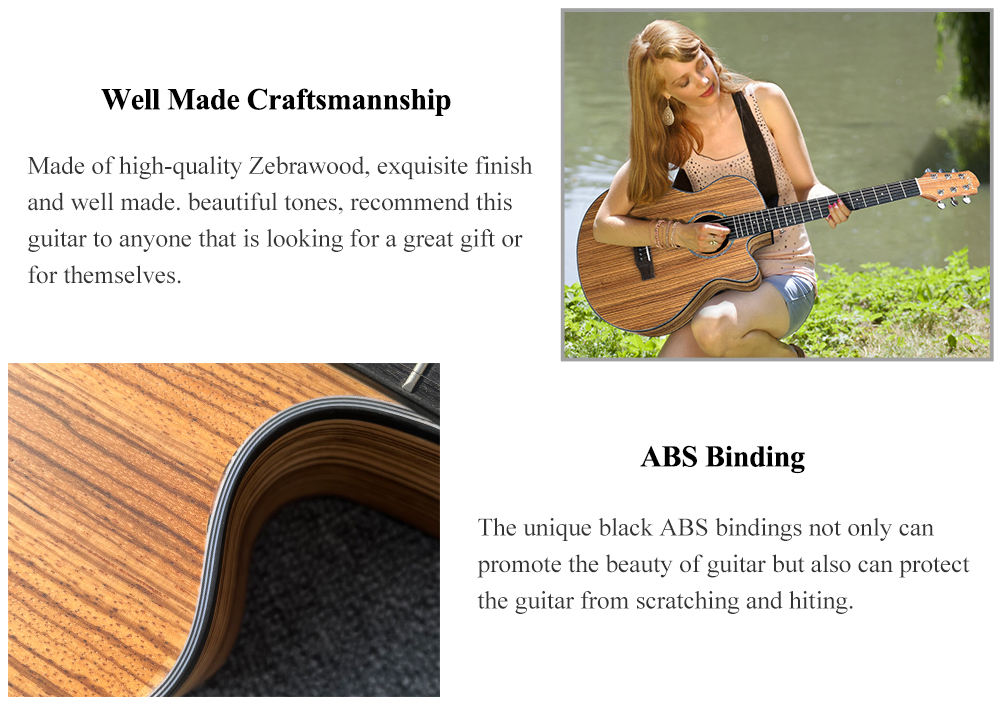 11206】Rosso R-54 アコースティックギター ゼブラウッド 11206】Rosso