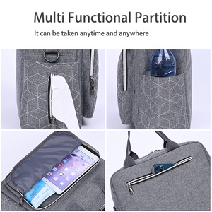 Bolsa de Fraldas Portátil Personalizada para Bebês, Bolsa Térmica Grande Capacidade Multifuncional para Mães e Pais - Product Image 5