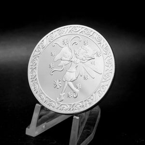 Pièce de monnaie plaquée or Twinkle the Tooth Fairy 40x3mm Silver Tooth fairy Lucky Coin Token - Product Image 6