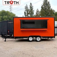 Remorque alimentaire Truth BBQ avec équipement de cuisine complet, cuisine mobile sur mesure pour événements de restauration et services de restauration de rue