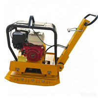 Compacteur à plaques réversible FPC-220, compacteur vibrant portatif pour le compactage du sol et des chaussées en asphalte