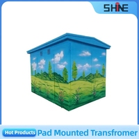 Transformador Eléctrico de Bobinado de Bobinas CE Pad de 1200W 50kVA, Precio de Transformador Trifásico Elevador Montado en Plataforma