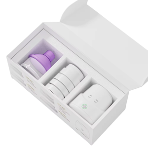Robot culinaire pour bébé avec accessoire violet, alimenté par USB, corps en plastique, chauffe-biberon portable pour lait maternel - Product Image 1