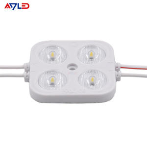 Tira de luces LED de 12V, 4 lámparas, módulo de inyección SMD de 24V CC, chip 2835, luz blanca cálida decorativa para retroiluminación de letreros publicitarios. - Product Image 2