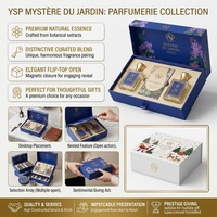 Boîte cadeau parfum pliable de marque premium, emballage rigide pliable avec sac pour coffret cadeau de bougies parfumées de haute valeur