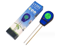 Digitale 3 In 1 Bodemtemperatuur Zonlicht Analysator Bodem Ph Zuurgraad Detector Voor Tuinbouw Fruit En Groente