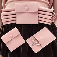 Sacs d'emballage en gros pour bijoux et colliers, petites pochettes cadeaux, mini-enveloppes à cordon de serrage scellées, imprimées sur écran