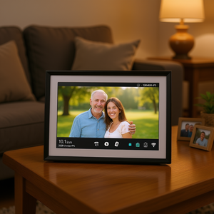 Cadre photo numérique 10,1 pouces 1280x800 Hd Ips avec écran tactile Wi-Fi pour l'affichage de photos, 1 paquet - Product Image 2