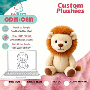 Peluche <span class=keywords><strong>Lion</strong></span> en Coton PP Lesté Ultra Doux Certifiée CE/CPC avec Doublure en Maille – Personnalisation OEM/ODM – Fournisseur Unique - Product Image 3