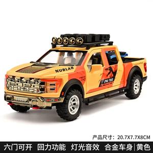 Nuevo Diecast 1:24 Ford F150 Metal coche molde sonido luz Puerta Abierta colección decoración pantalla Pullback aleación SUV coche modelo Juguetes - Product Image 2