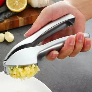 Wholesale Large Capacity Stainless Steel Garlic Mincer Metal Kitchen <b>Press</b> Crusher with Grip Handle New <b>Fruit</b> & Vegetable Tool - Product Image 1