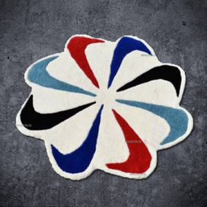 <span class=keywords><strong>Tapis</strong></span> <span class=keywords><strong>de</strong></span> sol personnalisé avec logo touffeté à la main <span class=keywords><strong>Tapis</strong></span> uni en acrylique fait main à la main - Product Image 5