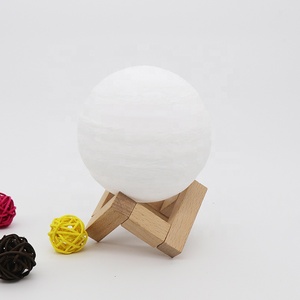 Decorazione all'ingrosso della camera da letto 3D stampa 3D <span class=keywords><strong>lampada</strong></span> a forma di luna regalo <span class=keywords><strong>lampada</strong></span> da scrivania per bambini - Product Image 5
