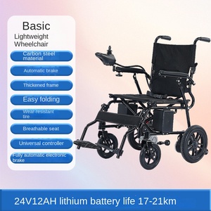 Silla de Ruedas Eléctrica Plegable de Aleación de Aluminio Ligera con Batería de Litio y Batería de Plomo Ácido para Discapacitados - Product Image 6