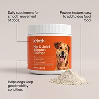 Poudre de supplément nutritionnel OEM pour articulations canines 150g – Soin articulaire pour animaux de compagnie – Maintient la mobilité et la santé des hanches – Vente directe usine