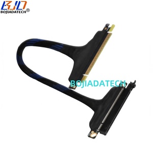 180 derece PCI-E 5.0 16X X16 <span class=keywords><strong>GPU</strong></span> yükseltici kablo GEN5 0.3M 0.4M 0.5M 06M RTX5090 RX9070XT A100 H100 AI sunucu grafik kartı - Product Image 5