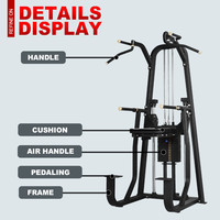 Équipement de gymnastique de haute qualité à broche chargée Type à genoux Dip Chin Assist Barres parallèles simples Traction lombaire étirement