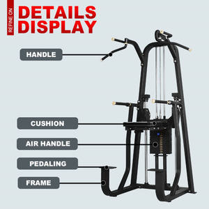 Équipement de gymnastique de haute qualité à broche chargée Type à genoux Dip Chin Assist Barres parallèles simples <span class=keywords><strong>Traction</strong></span> lombaire étirement - Product Image 5