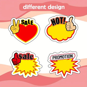 300 pcs có thể tháo rời sân Giá bán thẻ với không gian trống cho các văn bản 2x3 inches Stickers cho Flea thị trường bán lẻ sử dụng - Product Image 3