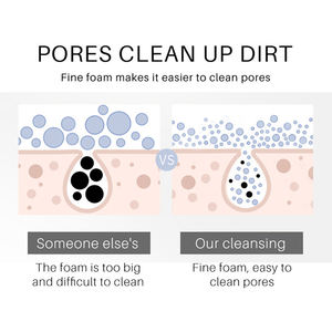 OEM ODM, leche pura, blanqueamiento, lavado de cara, refinar los poros ilumina la tez, <span class=keywords><strong>limpiador</strong></span> <span class=keywords><strong>facial</strong></span> para cara aceitosa - Product Image 4