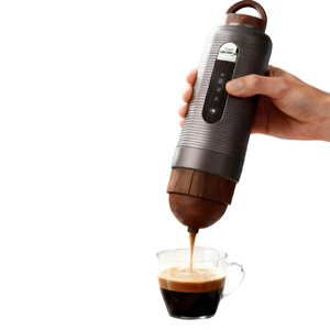 Machine à expresso portable 9600 mAh, 20 bars, cafetière électrique pour voiture avec fonction auto-chauffante, cafetière 2-en-1 pour capsules et poudre - Product Image 1