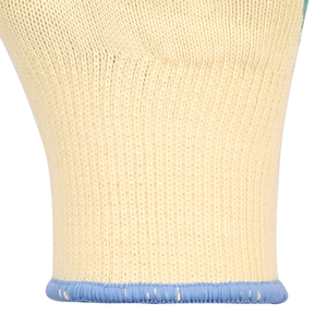 XINGYU 10G Guantes de poliéster amarillo con forro de algodón XL Tamaño Arrugas verdes Revestimiento de látex Antideslizante Seguridad en el trabajo - Product Image 5