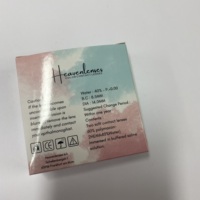 Boîte en papier d'emballage de lentilles de contact souples de style personnalisé pour lentilles de contact cosmétiques
