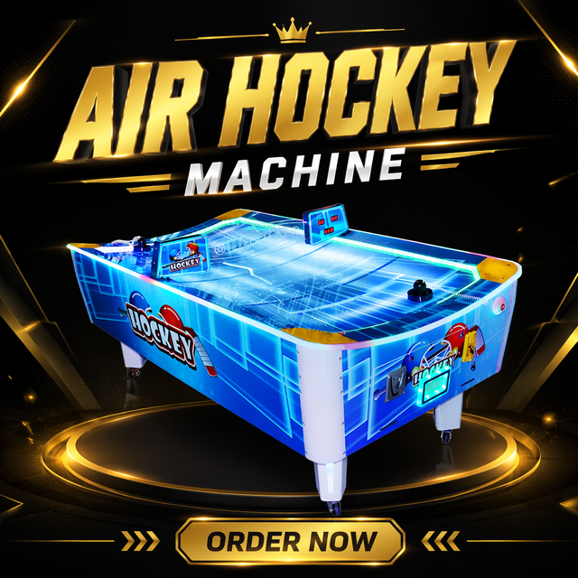 Amusement Park Arcade Game Machine Two Players Air Hockey Machine Coin Operated Electronic Table Game Machine English