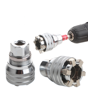Clé à cliquet magnétique universelle réglable 3/8'' carrée 10-19mm en acier robuste multifonction pour réparation - Product Image 4