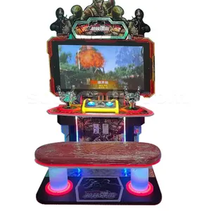 Hot selling premium video rain bullet forest game coin operated LCD screen shooting arcade game machine