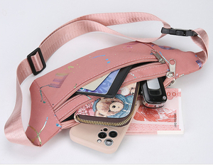 Sac banane polyvalent pour la course et les sports de plein air, sacoche de téléphone couleur macaron 2024 avec design résistant à l'eau - Product Image 3