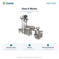 Machine automatique de lavage et de pelage du sésame avec moteur en acier inoxydable, capacité de 2000 kg/h pour le nettoyage du sésame