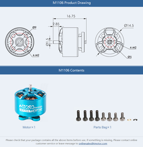 มอเตอร์โดรนสำหรับแข่งโดรน3.5นิ้วไร้แปรงถ่าน <span class=keywords><strong>P1604</strong></span> T-MOTOR 2850KV - Product Image 6