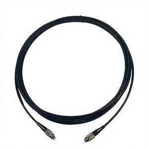 FTTH <span class=keywords><strong>3</strong></span>.0mm 光ファイバドロップケーブル（トレーサーワイヤー付き）SC/APC マイクロアーマードケーブル ブラック LSZHジャケット - Product Image 2