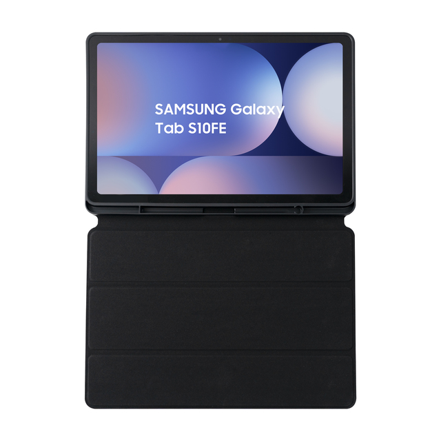Factory B2B OEM/ODM TPU+Leather Folio Case 10.9''/11'' for Tab S10FE/S10Lite Black 3-stand Hidden Stylus Stand Support